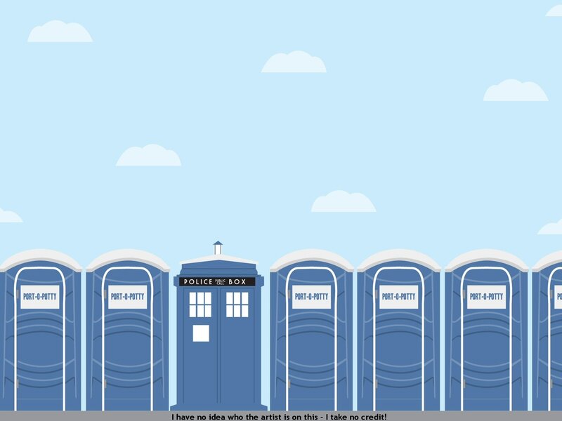 TARDIS among port-a-potties