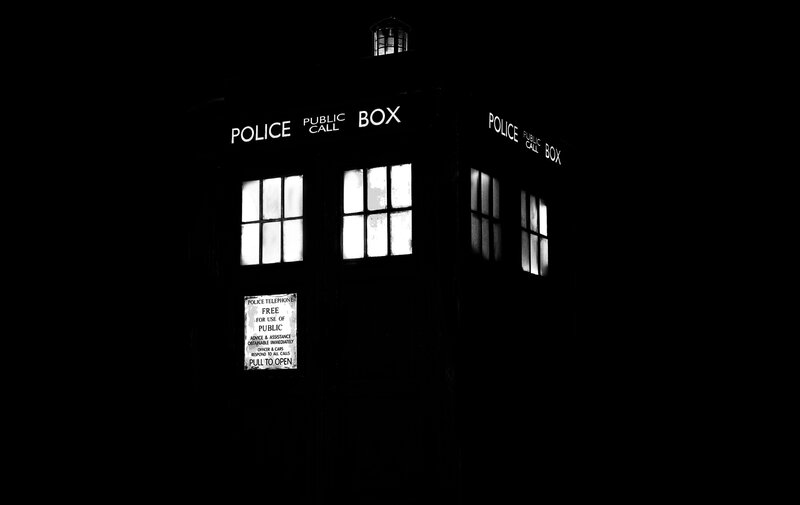 TARDIS at night