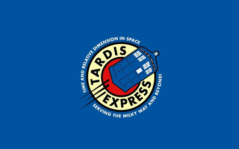 TARDIS Express Logo — Blue