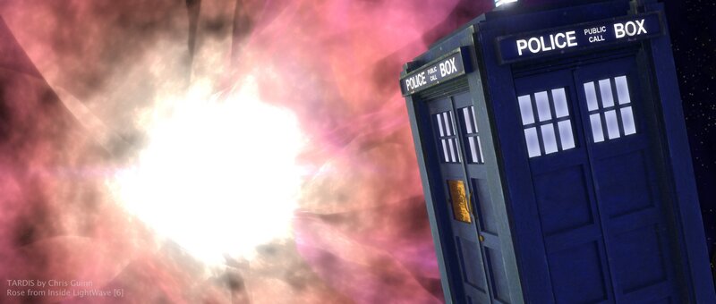 TARDIS in a cosmic explosion