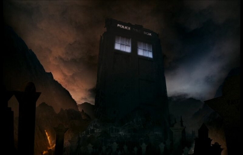 TARDIS in a Graveyard