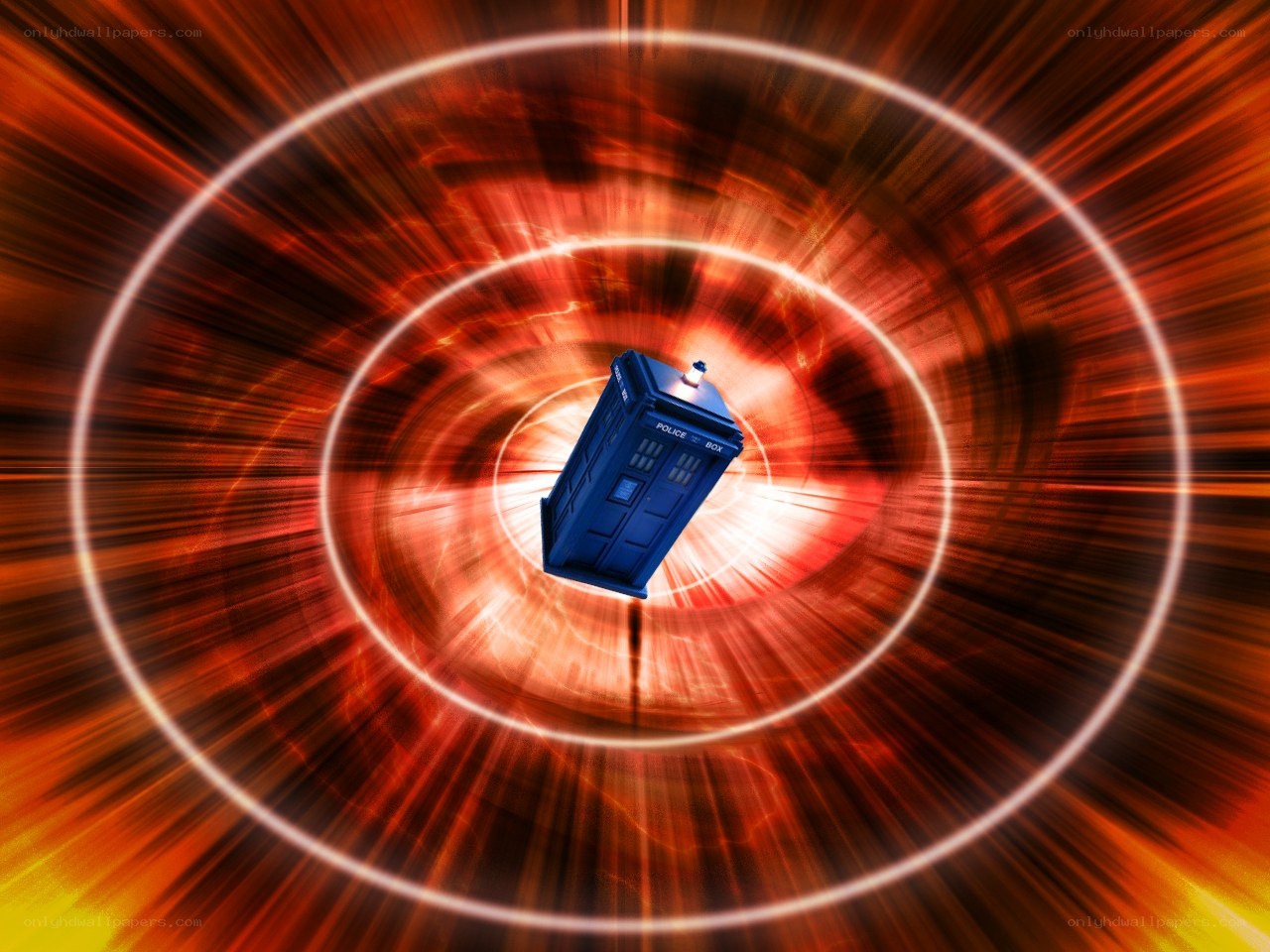 TARDIS in a time vortex