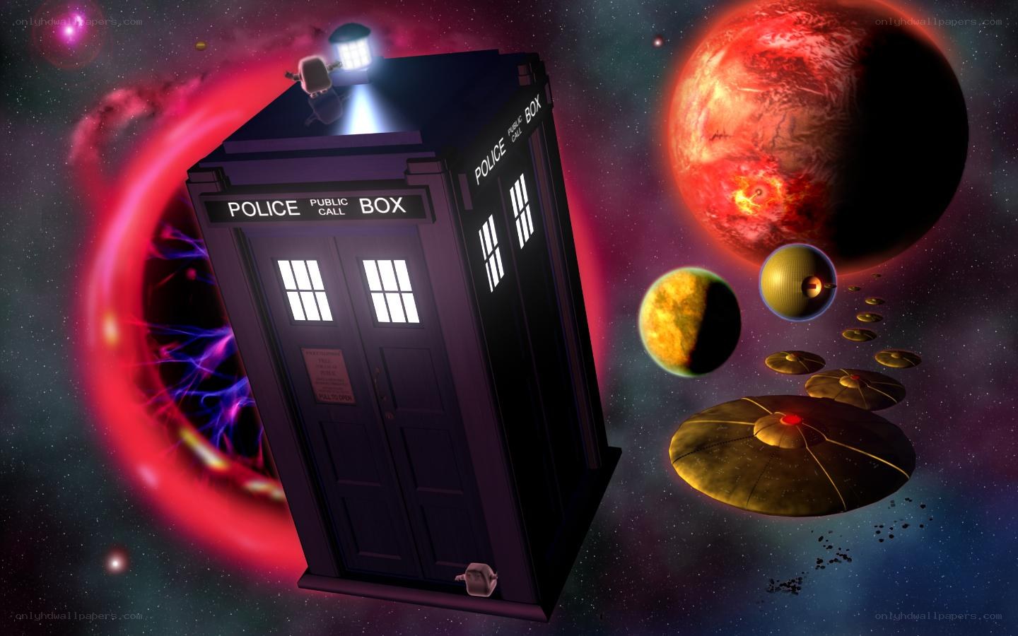 TARDIS in outer space