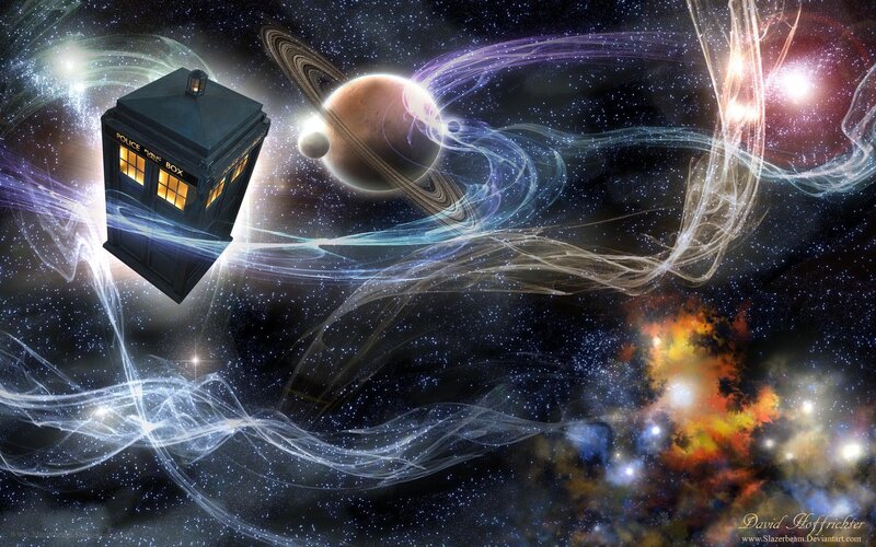 TARDIS in Space — Black, Cosmic