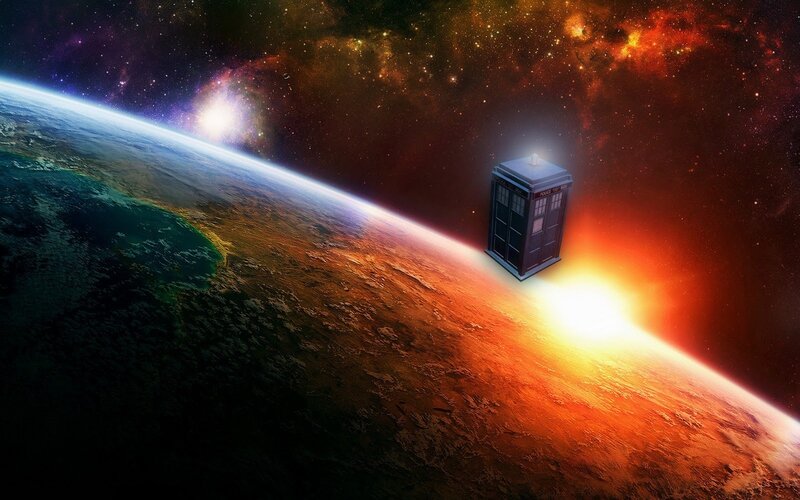 TARDIS in Space — Blue