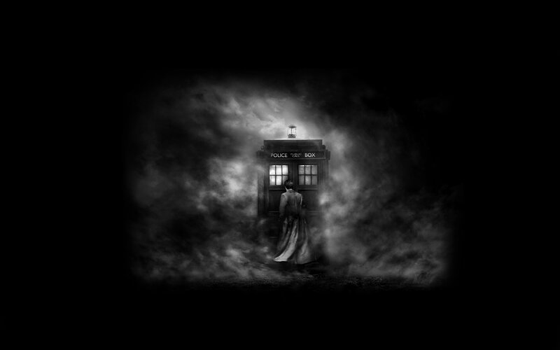 TARDIS in the mist
