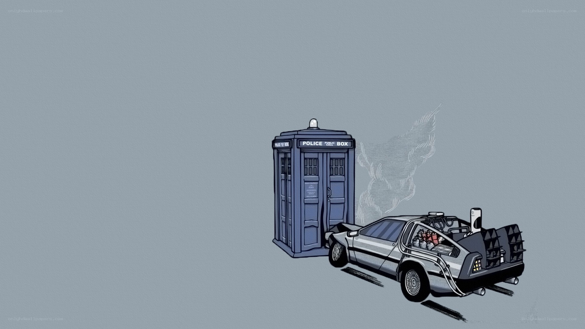 TARDIS meets DeLorean