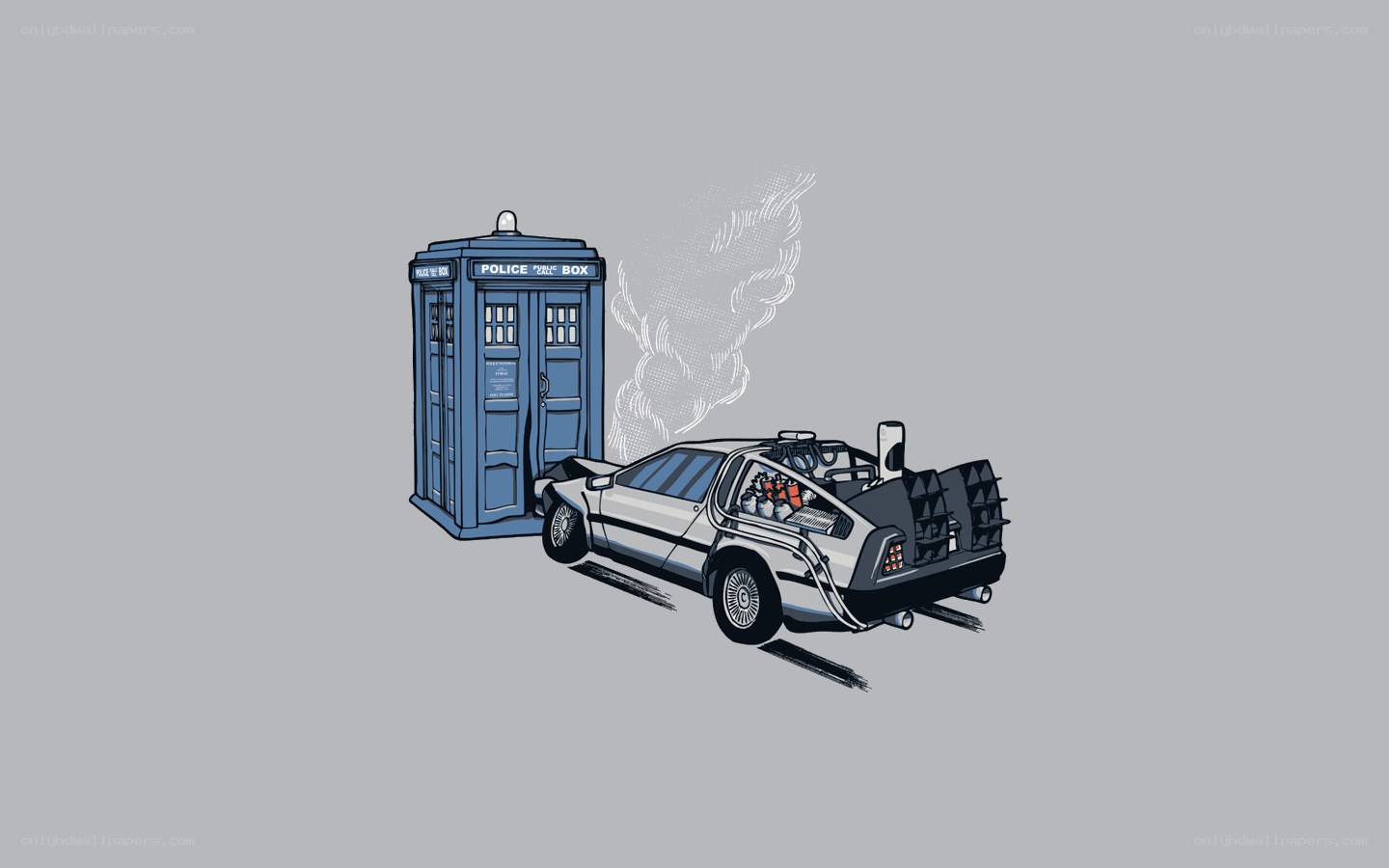 TARDIS meets DeLorean