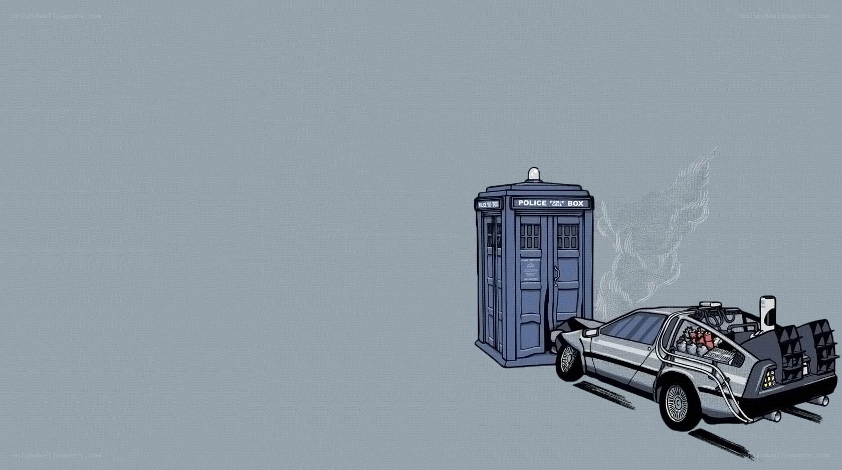 TARDIS meets DeLorean