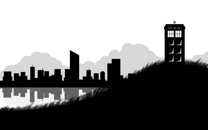 TARDIS on a hill