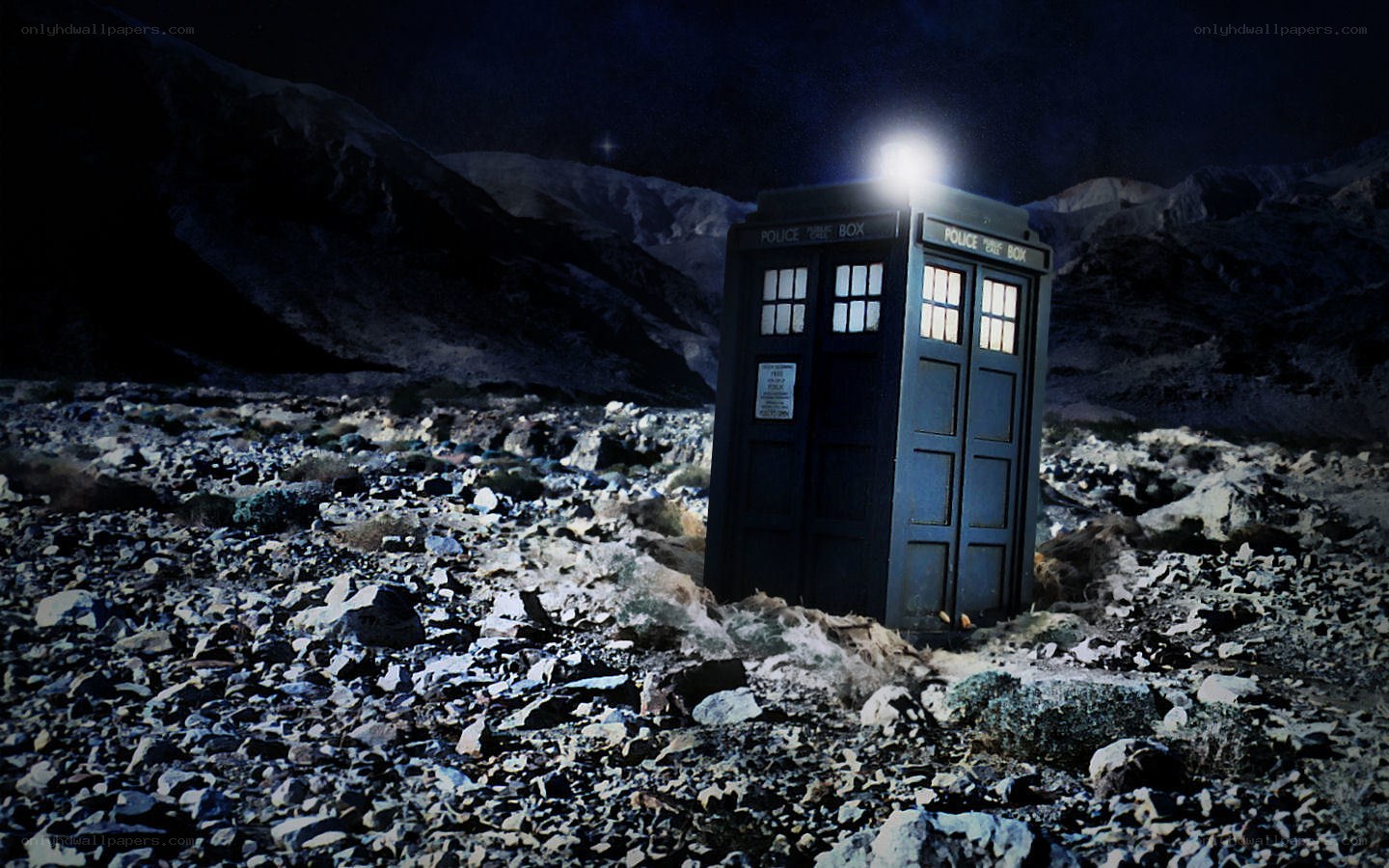 TARDIS on alien planet