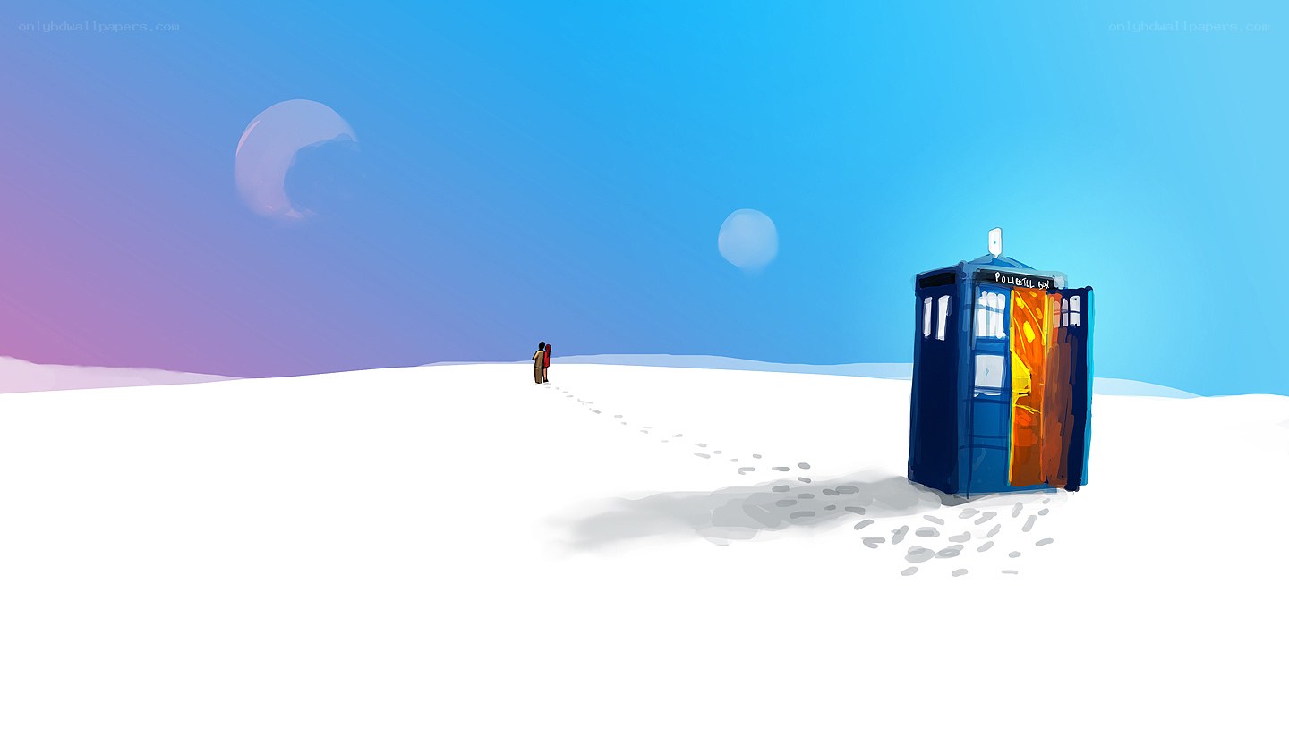TARDIS on alien planet