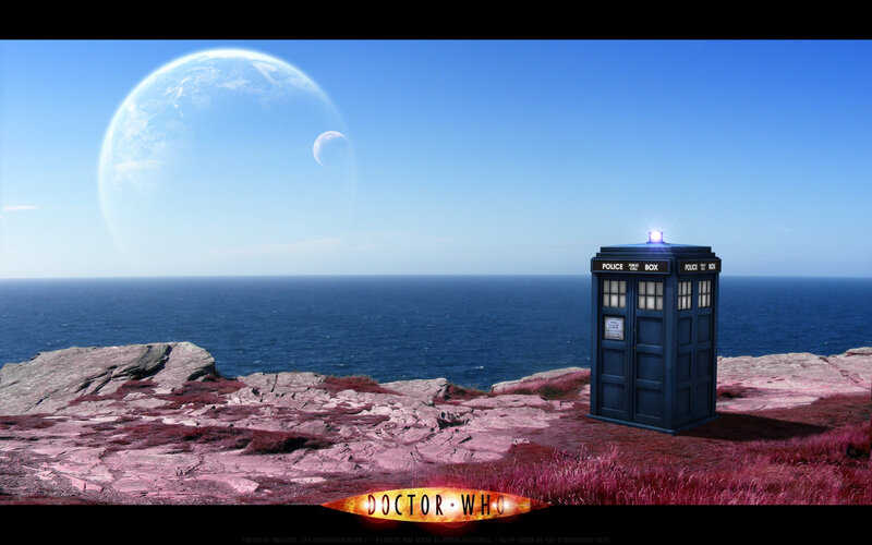 TARDIS on alien planet