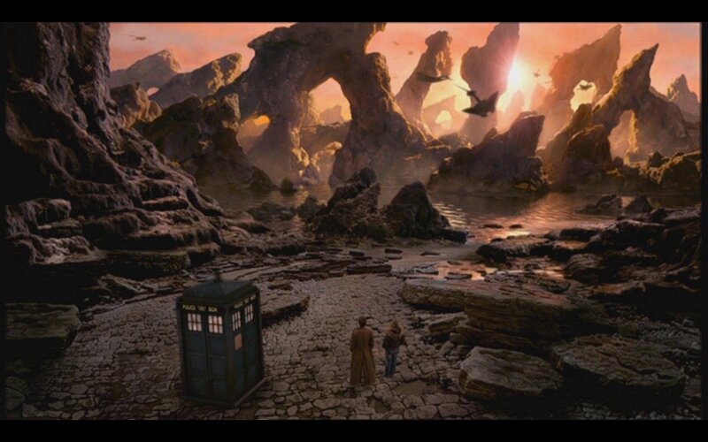 TARDIS on alien planet
