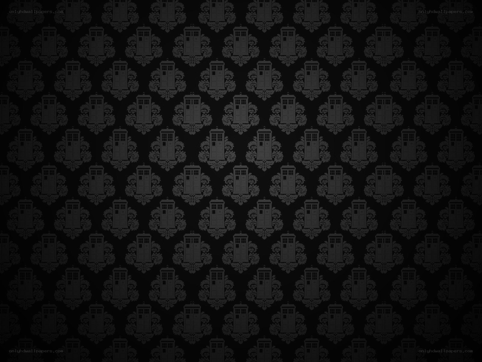TARDIS pattern wallpaper