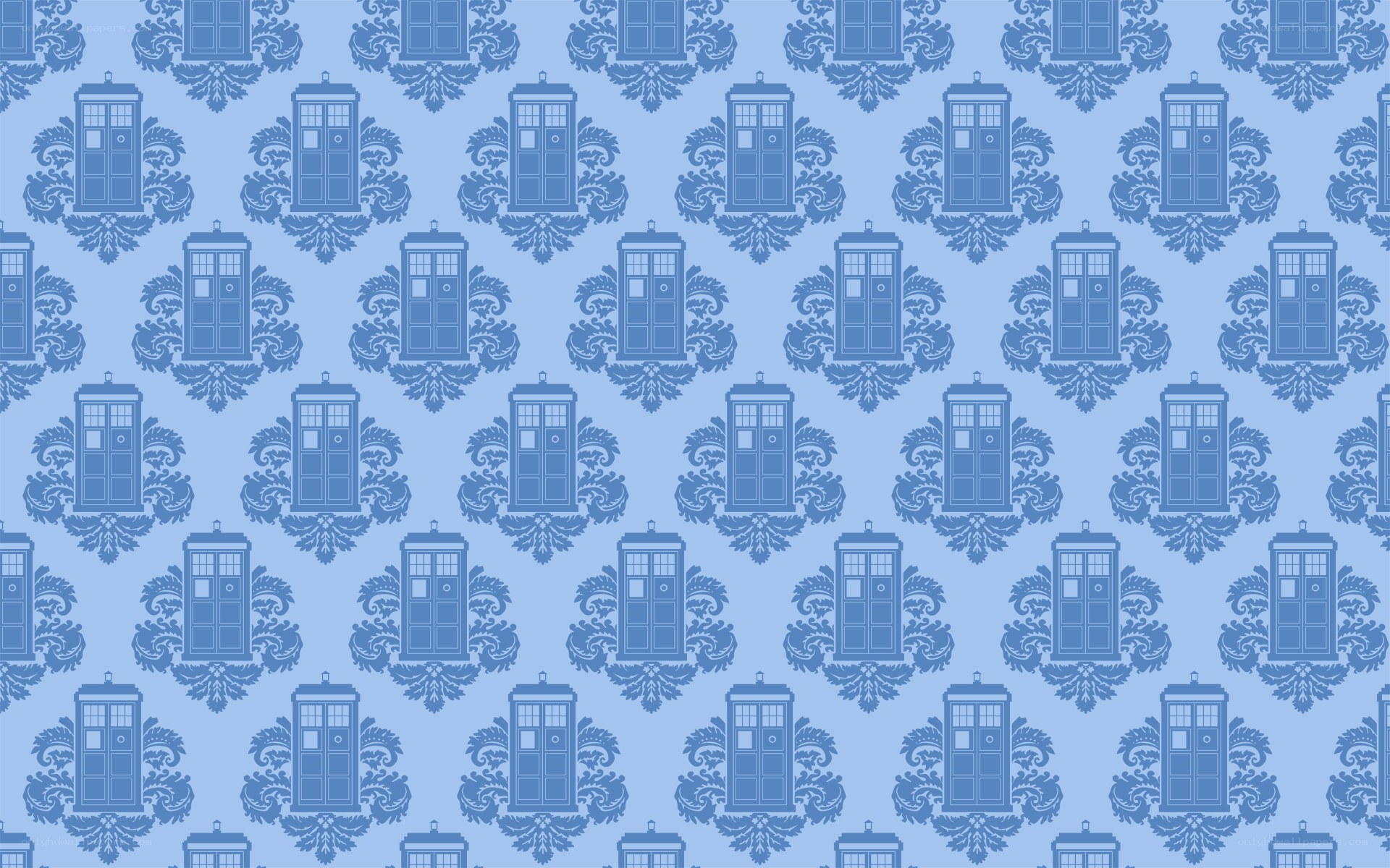 TARDIS pattern wallpaper