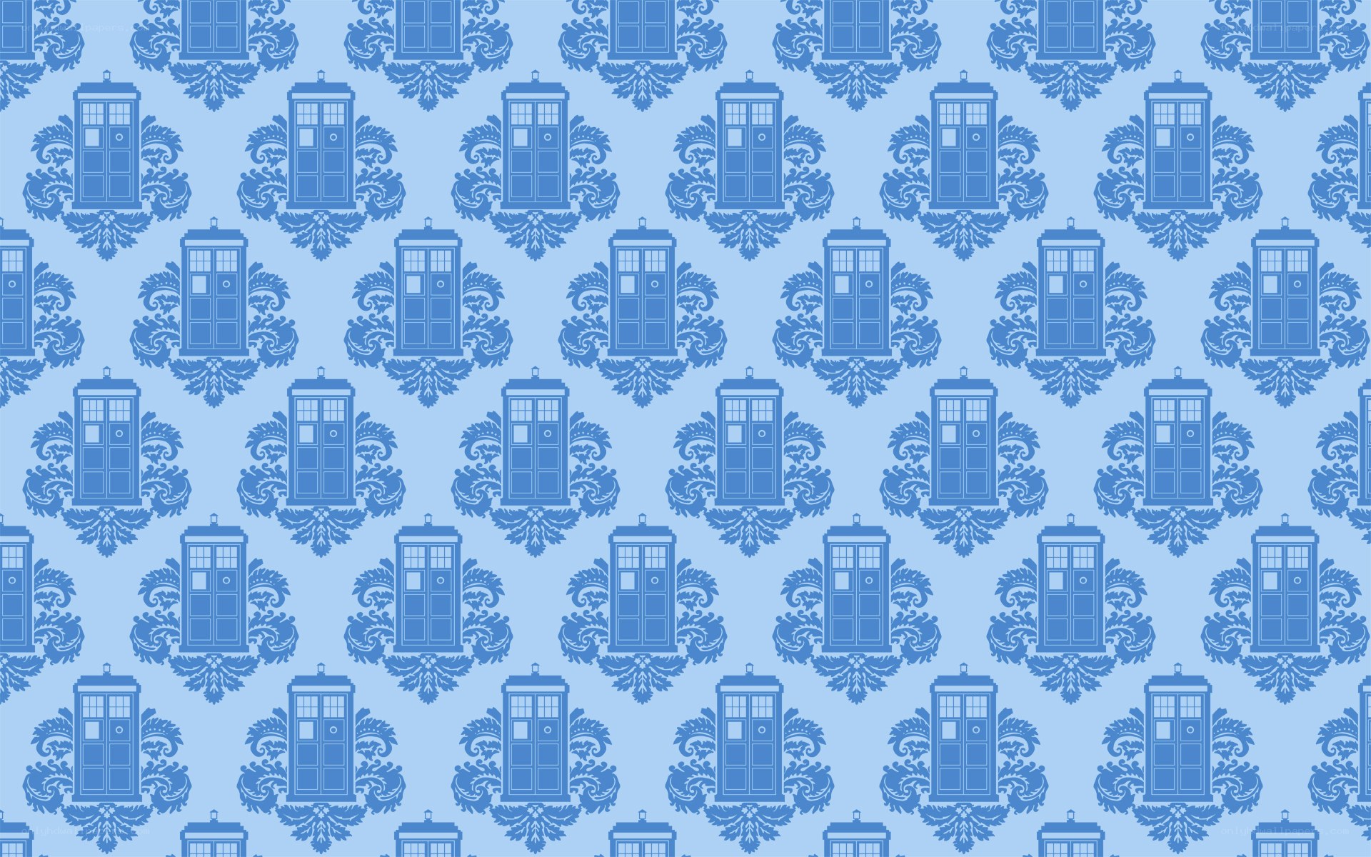 TARDIS pattern wallpaper