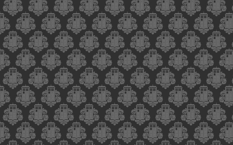 TARDIS pattern wallpaper