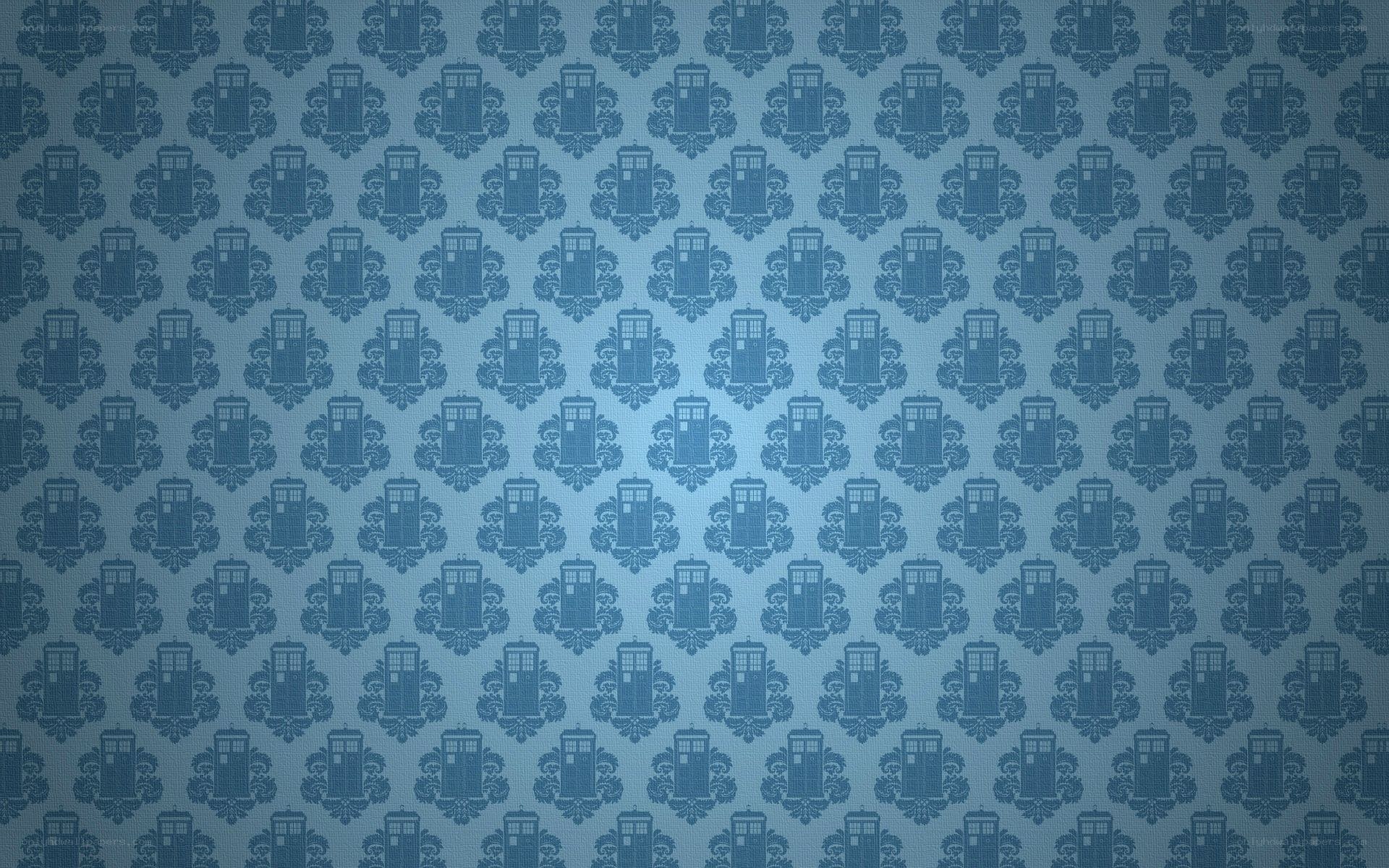 TARDIS pattern wallpaper