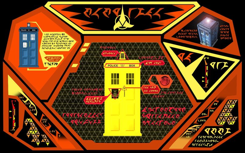 TARDIS Police Box — Orange