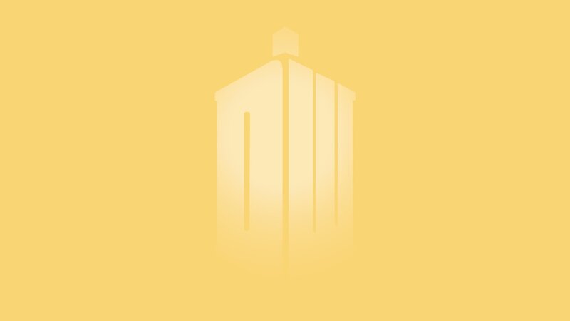 TARDIS Silhouette — Yellow