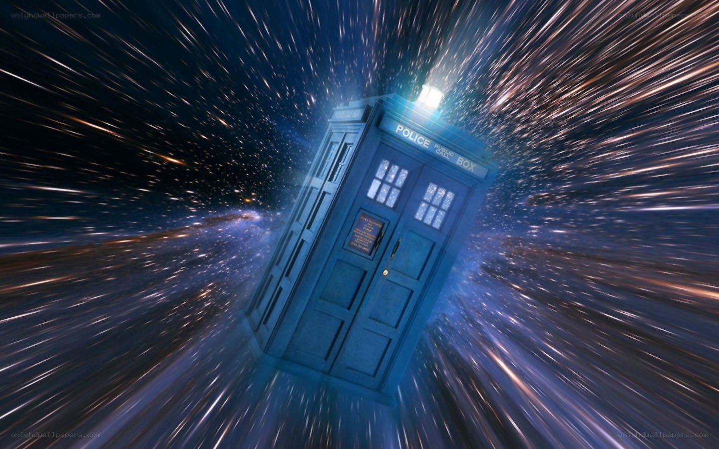 TARDIS traveling through space
