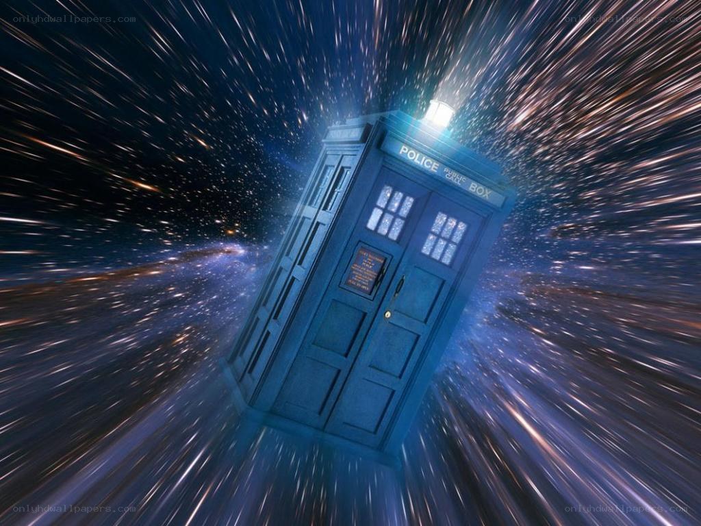 TARDIS traveling through space