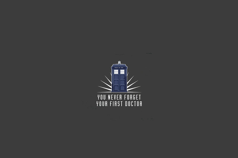 TARDIS with first doctor quote
