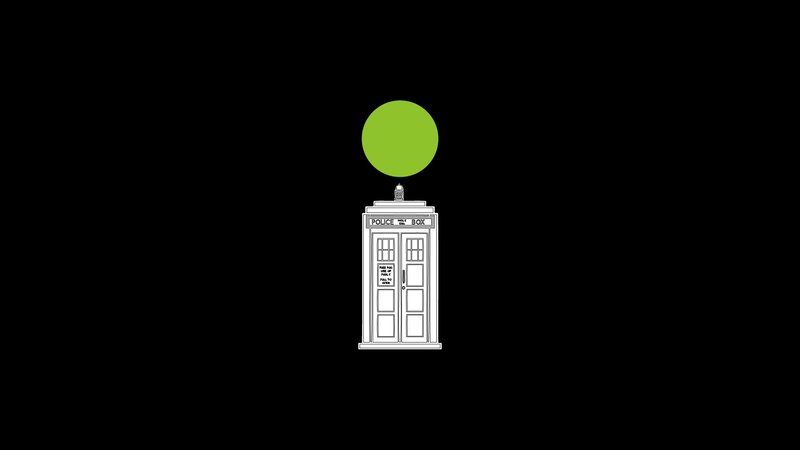 TARDIS with Green Sphere
