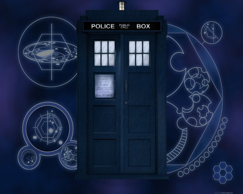 TARDIS with schematics