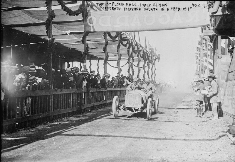 Targa Florio race finish