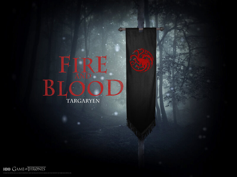 Targaryen Banner in Forest