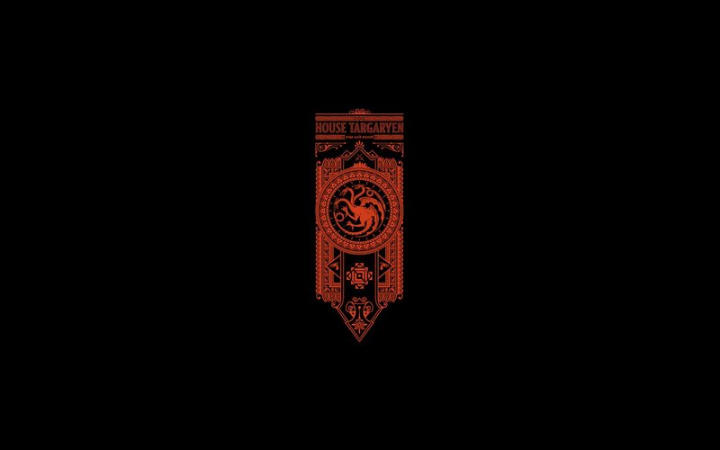 Targaryen House Sigil — Black