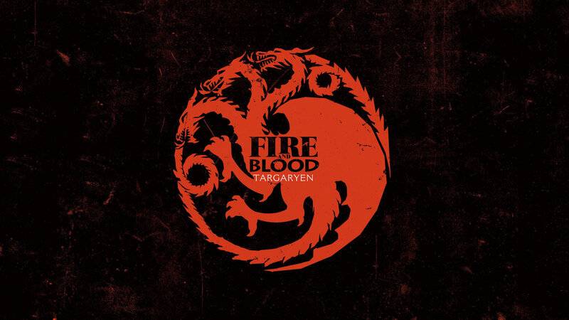 Targaryen house sigil with motto
