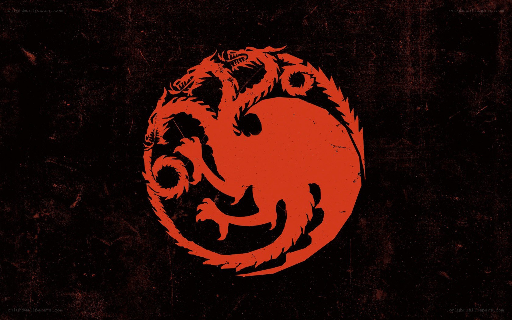Targaryen sigil on dark background