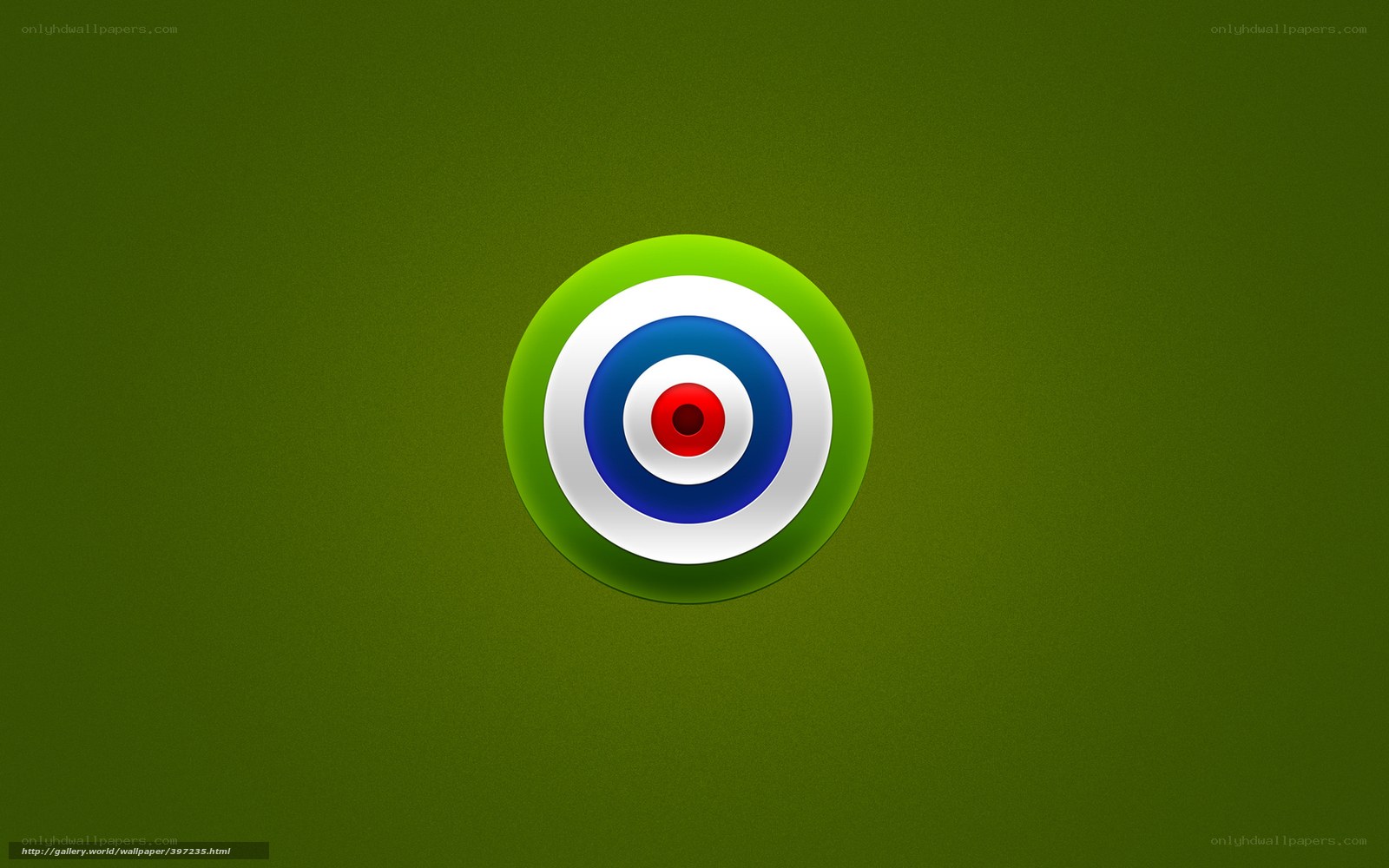 target icon on green background