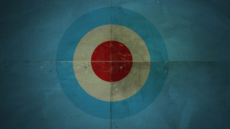 Target Symbol on Blue Background — Neutral