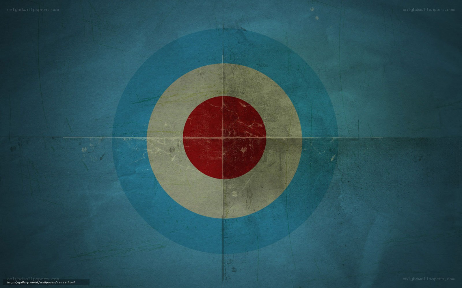 target symbol on blue background