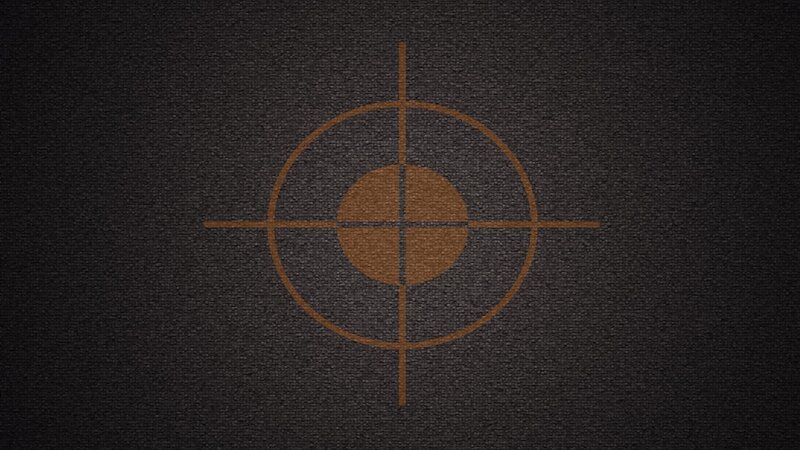 Target Symbol on Dark Surface