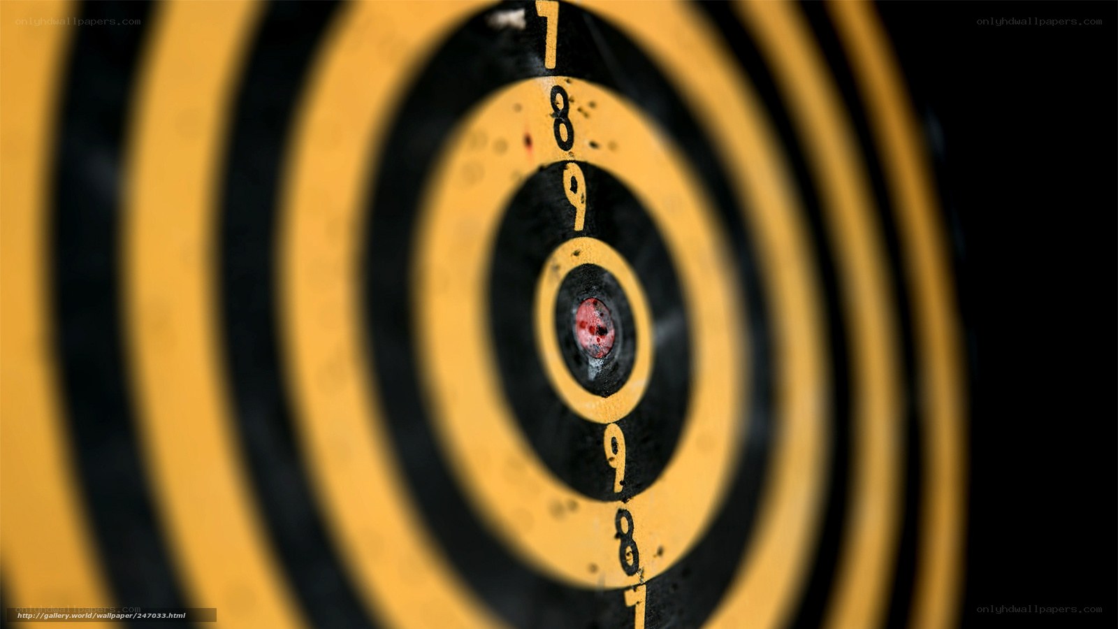Target with arrow in center