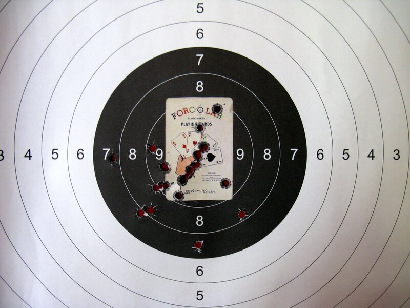 Target with Playing Card