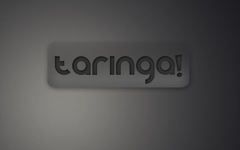 taringa logo on dark background