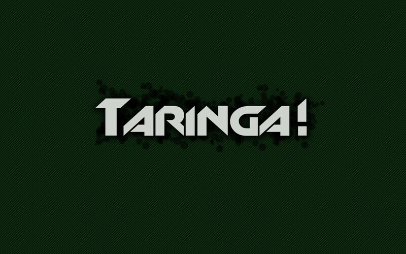Taringa logo on green background