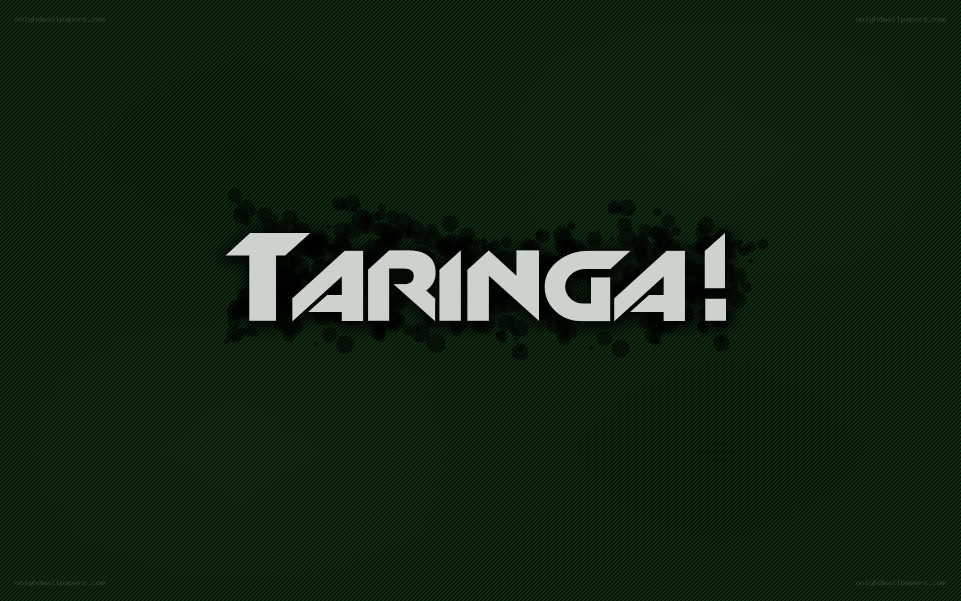 Taringa logo on green background