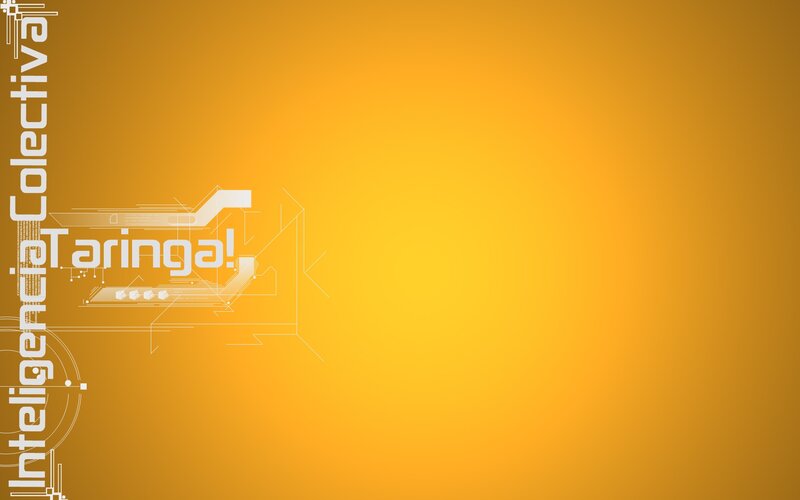 Taringa! logo on yellow background
