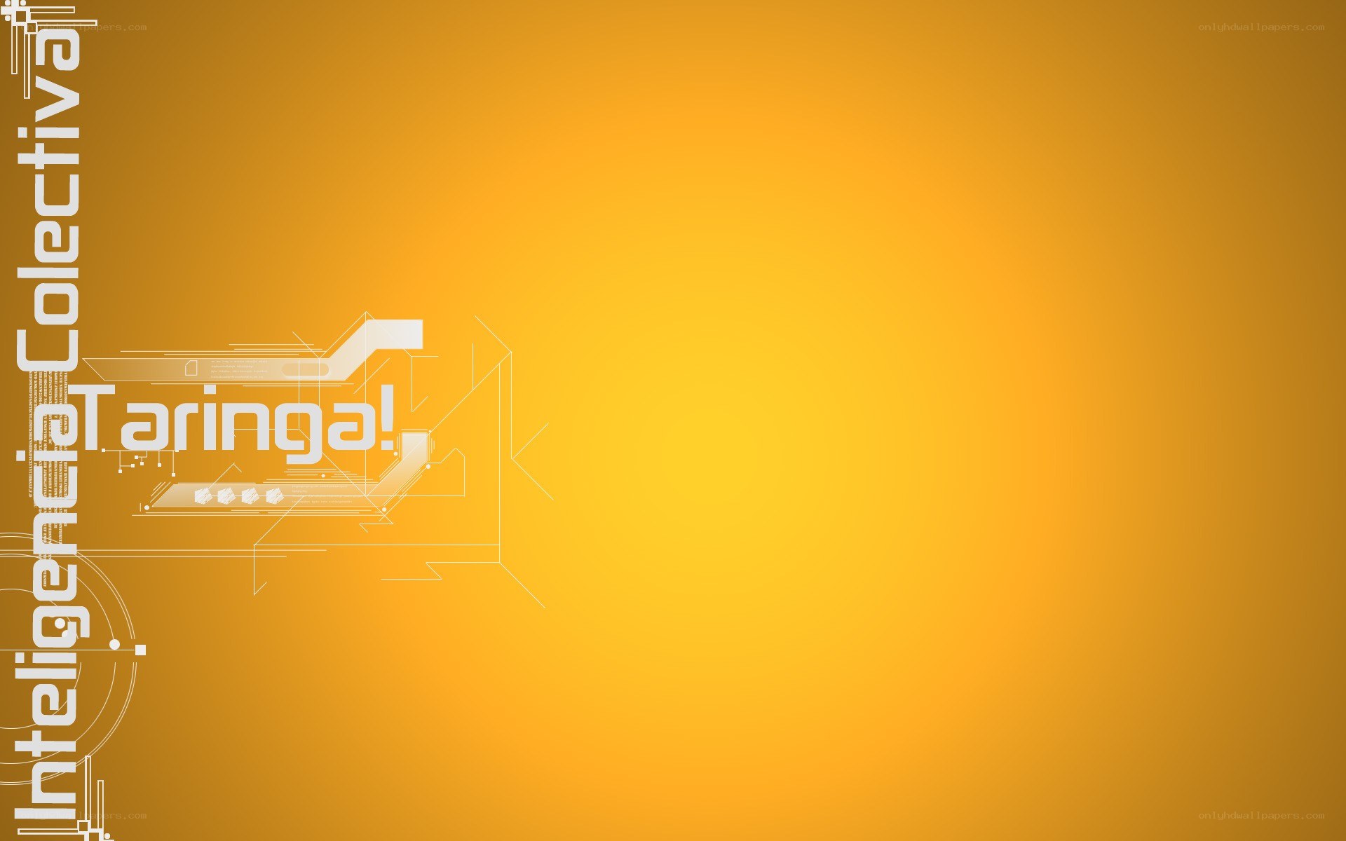 Taringa! logo on yellow background