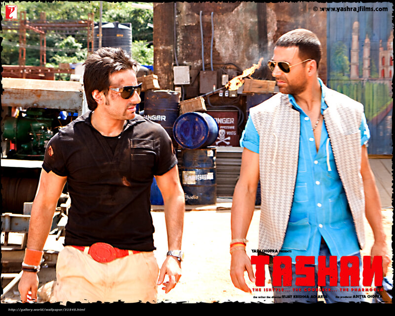 Tashan movie scene with two men