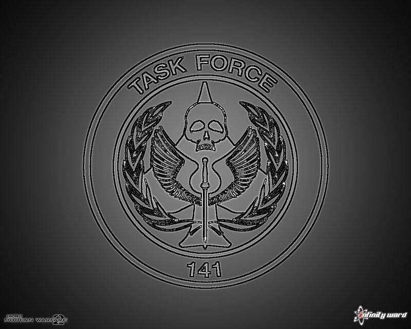 Task Force 141 Emblem — Black
