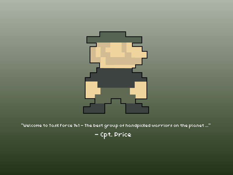 Task Force 141 pixel art