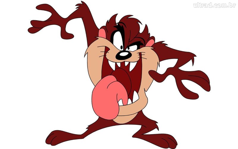 Tasmanian Devil Character — Brown, Aggressive